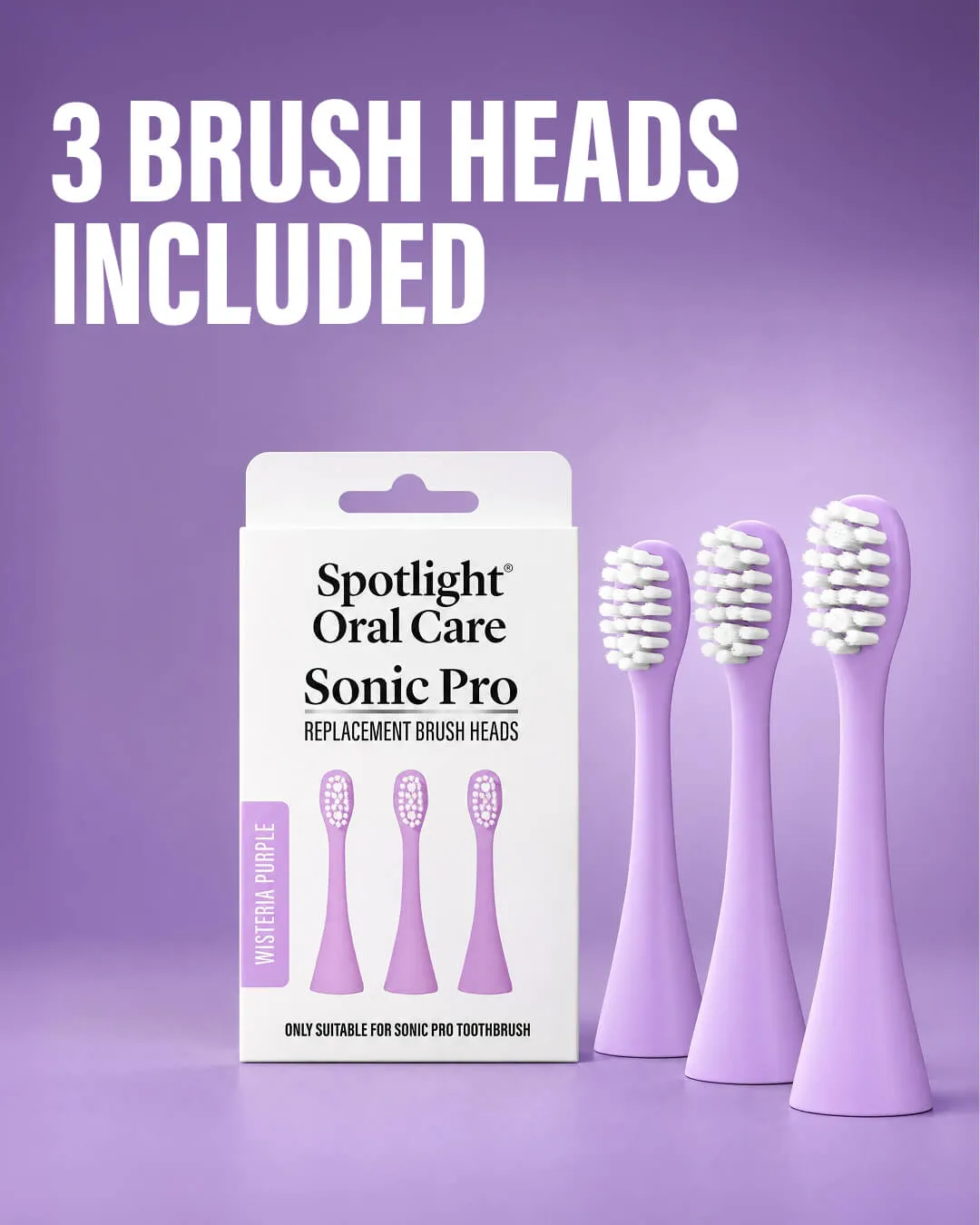 Spotlight Sonic Pro spazzolino elettrico viola wisteria per smalto sensibile