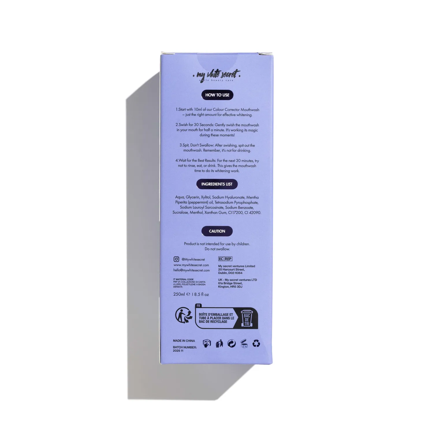 My White Secret Colour Corrector collutorio sbiancante