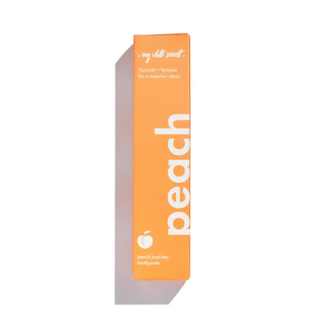 My White Secret Peach Iced Tea dentifricio gusto pesca