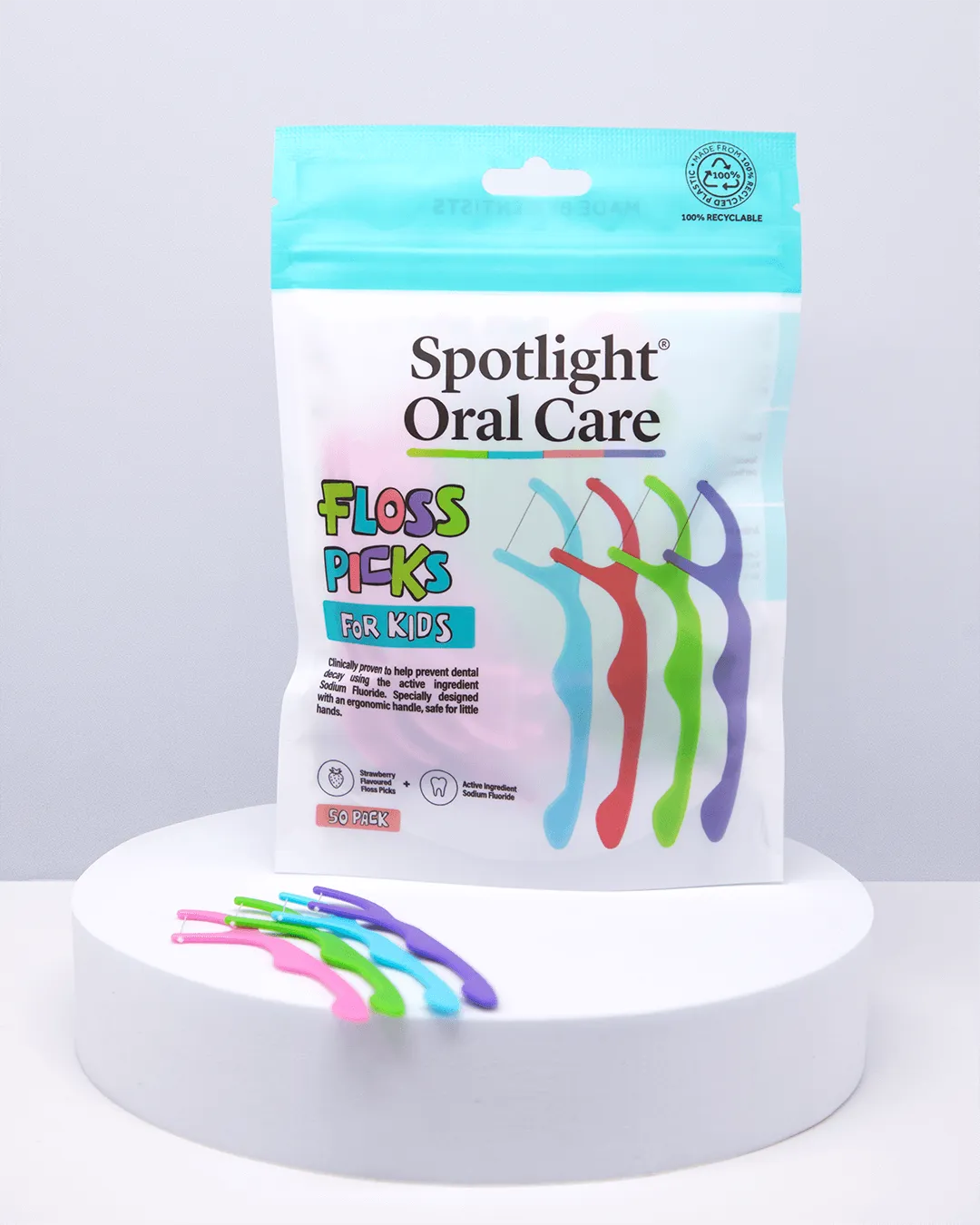 Spotlight Kids archetti filo fragola 50 pezzi fluoro