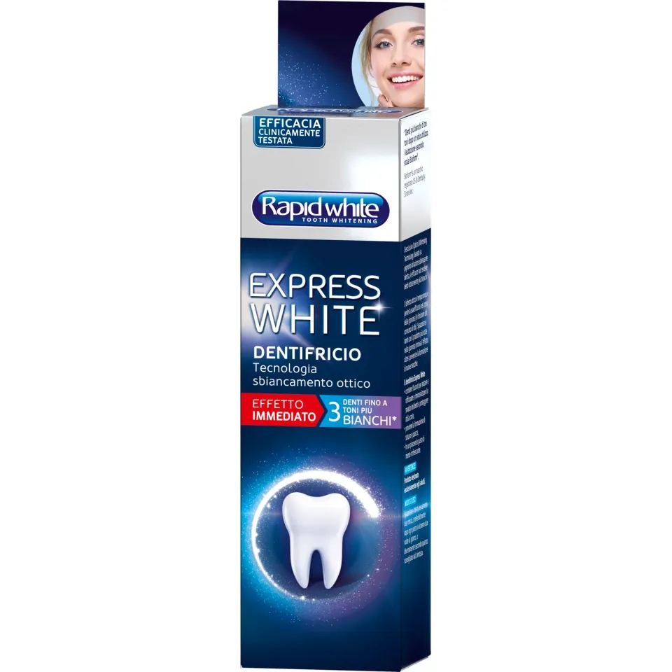 Rapid White Express White dentifricio sbiancante 75 ml menta