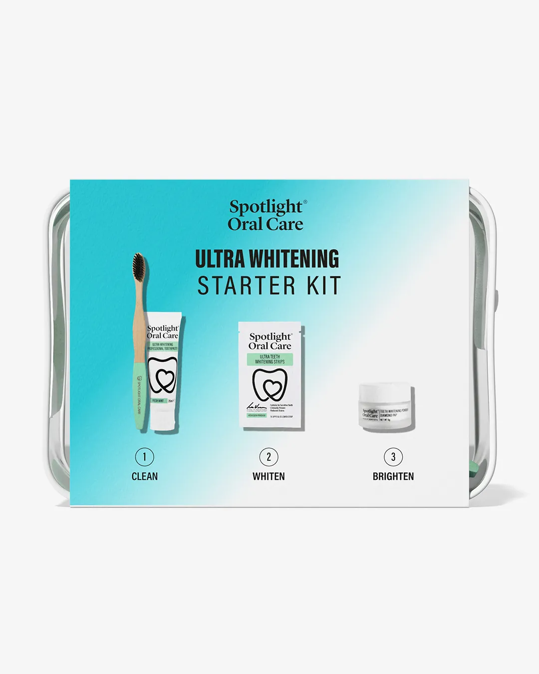 Spotlight Oral Care Ultra Whitening Starter Kit kit viaggio 5 pezzi