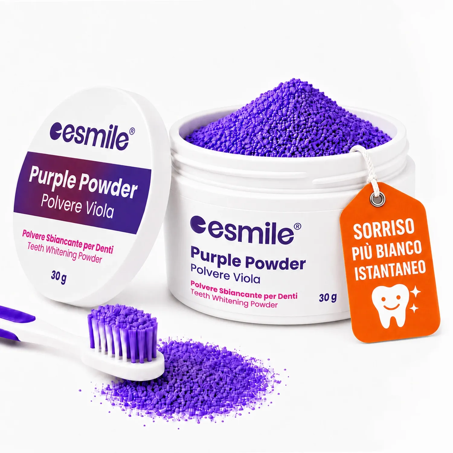 esmile carbone sbiancante viola 30 g senza perossido