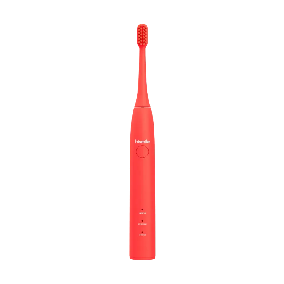 Hismile Bright Red spazzolino elettrico rosso 3 modalita