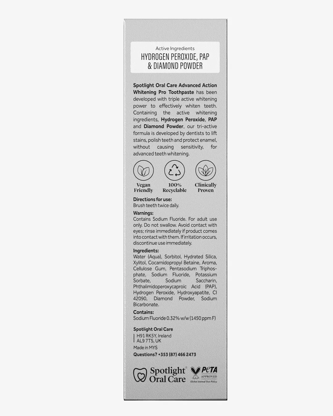 Spotlight Advanced Action Mini Whitening Pro dentifricio mini sbiancante