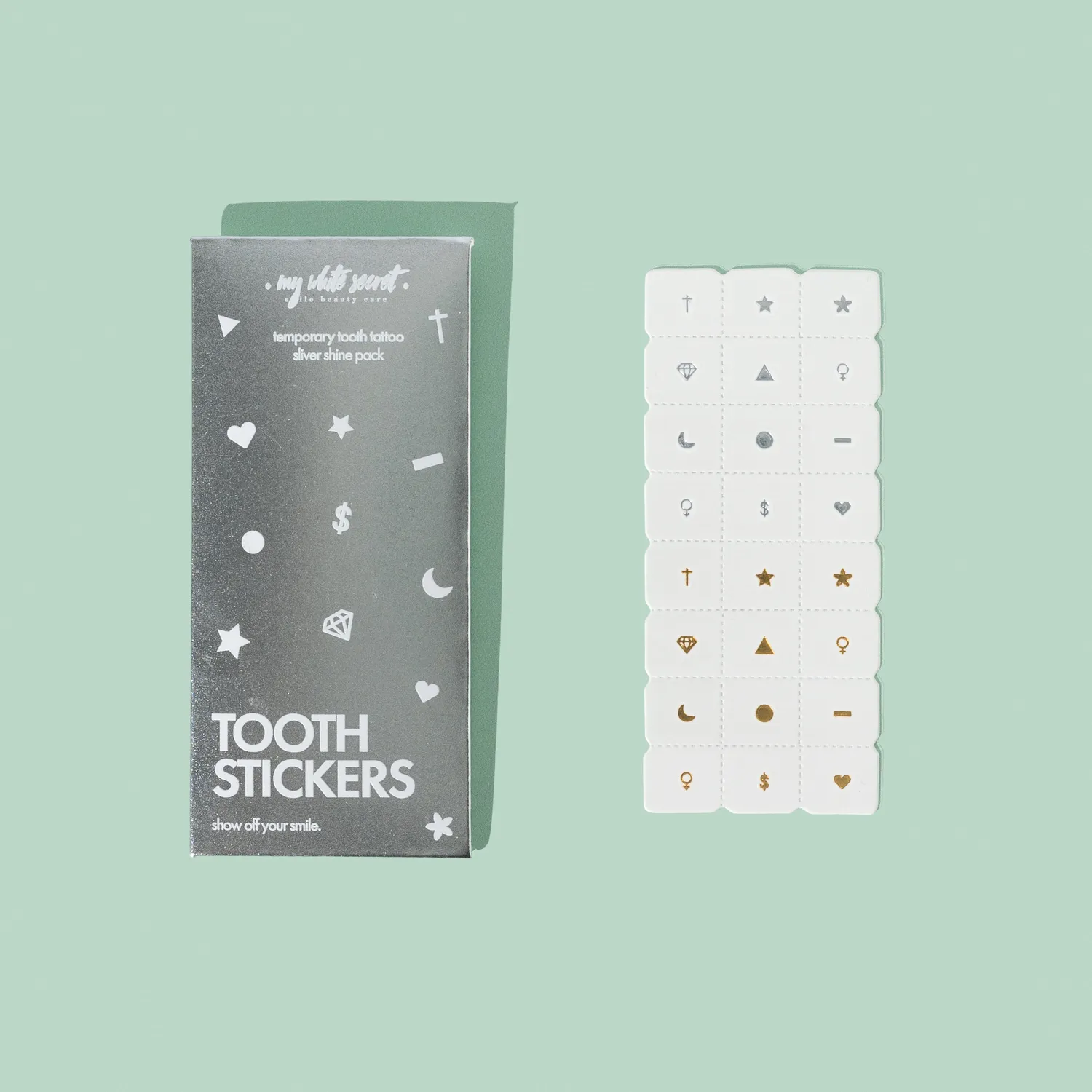 My White Secret Tooth Stickers stickers dentali decorativi