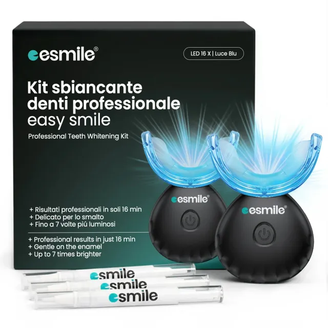 esmile Easy Smile kit sbiancante denti LED senza fili