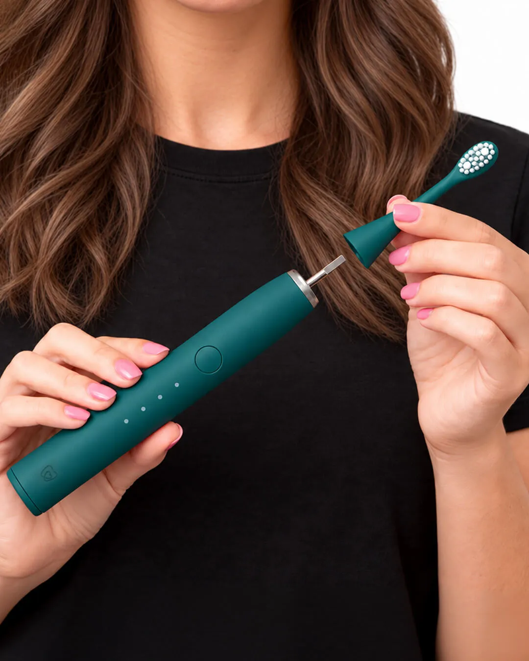 Spotlight Sonic Pro testine spazzolino verde smeraldo x3 gengive