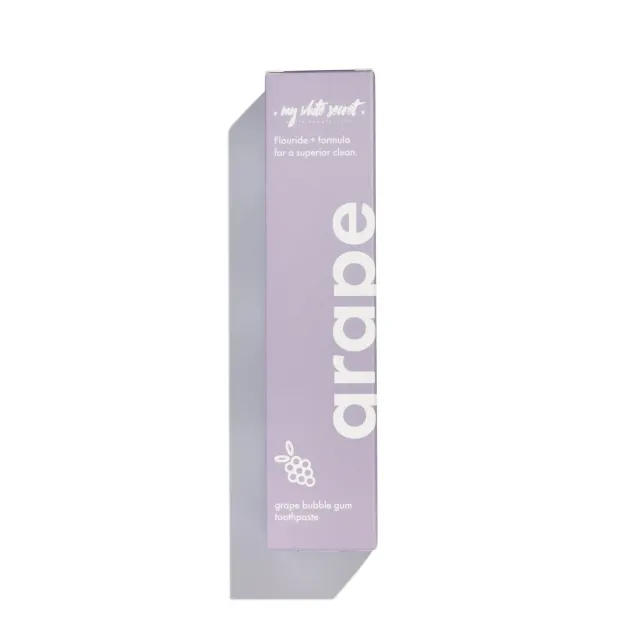My White Secret Grape Bubblegum Toothpaste dentifricio uva